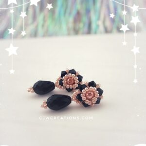 Tiny Flower Earrings with drop